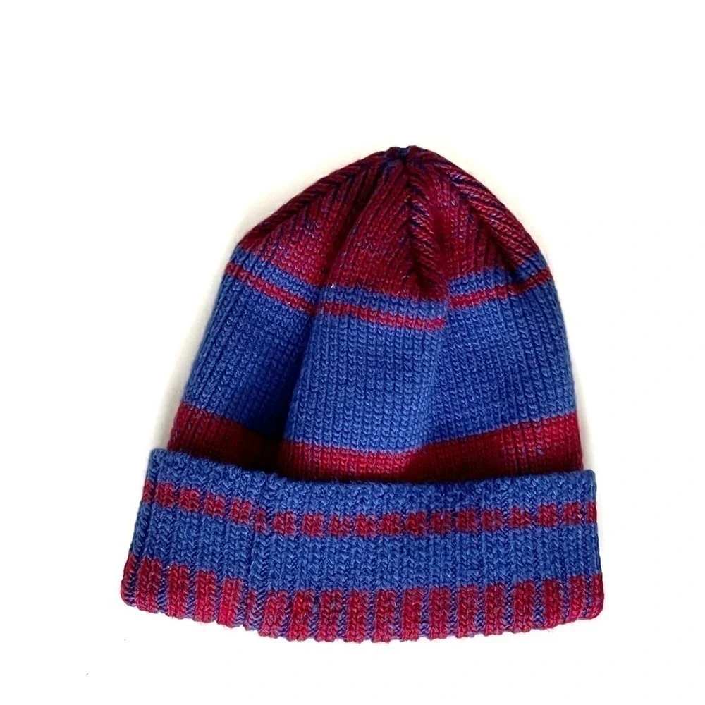 New York Giants Embroidered Logo Beanie Toboggan NFL Blue Red OS